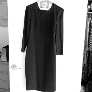 Burberry Wendy Black mid-calf dress w/ Bustier